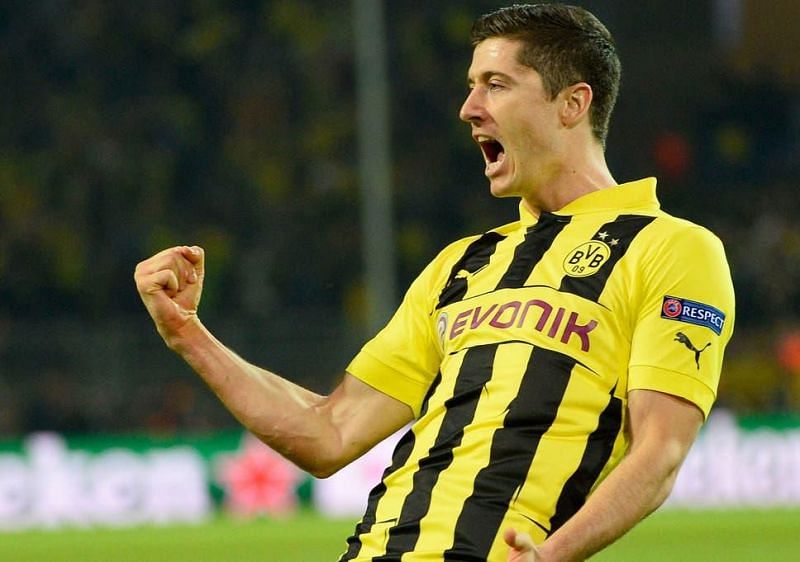 Robert Lewandowski began to shine as a striker under Jurgen Klopp's tutelage.